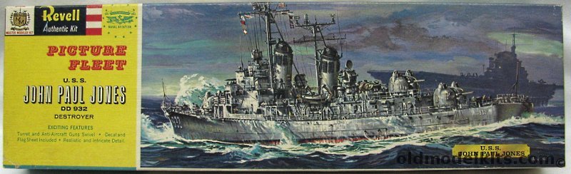 Revell 1/320 DD-932 USS John Paul Jones (Forrest Sherman Class) - Picture Fleet Issue, H309-169 plastic model kit